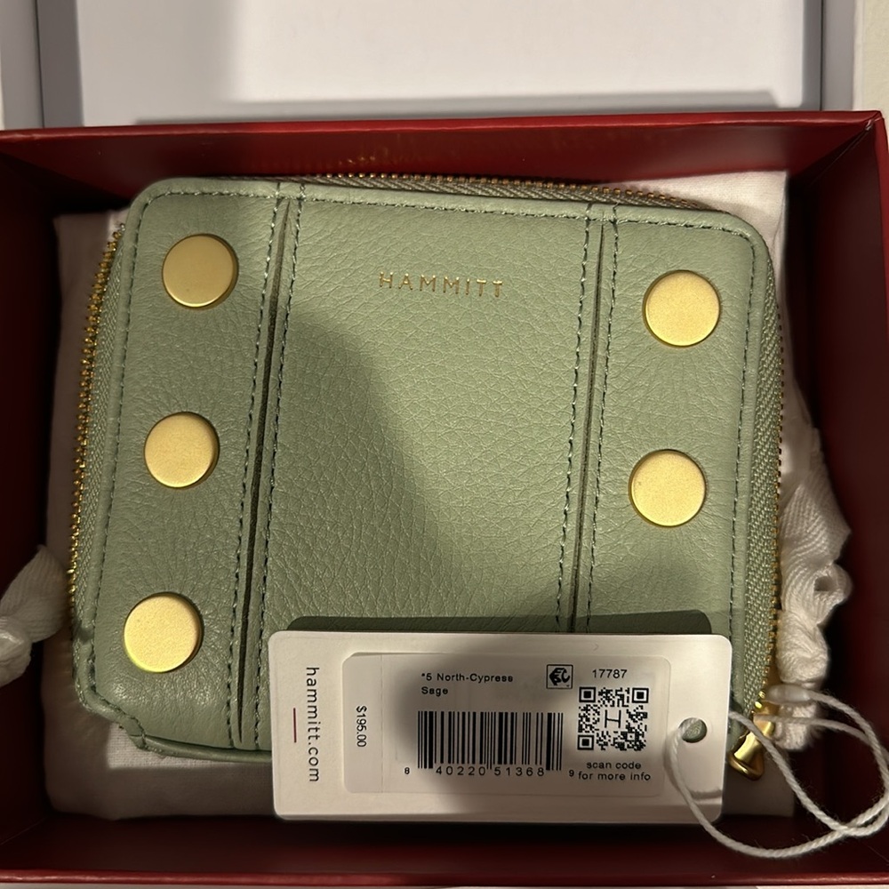 Hammit North-Cypress Sage wallet. Beautiful green wallet soft leather.